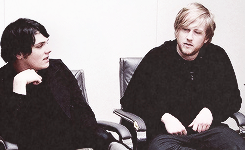 atticemos:  gerard way &amp; bob bryar 