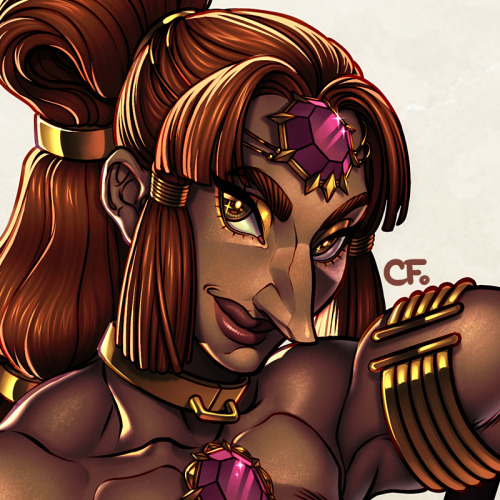 gunkiss:   Another Commission for  BlasterMath, this time of his Gerudo character named Isra 💖 