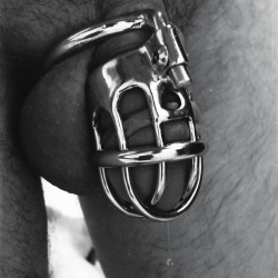 thisblogwontlast:  &ldquo;Chastity tears&rdquo; it flowed pretty strong before I could get a picture. Chastity day 9 of 30. 