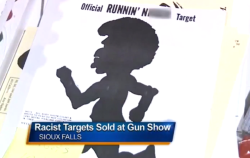 thatfuckingscorpio:micdotcom:Yep, these racist shooting targets were actually on sale at a recent South Dakota gun show Few pastimes aremore American than racism and target practice, so the latest news from SiouxFalls, South Dakota, probably shouldn’t