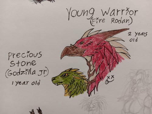 Sooo I Have Been Playing With The Concept Of An Au Where Fire Rodan Survived In Godzilla Vs. Mechagodzilla