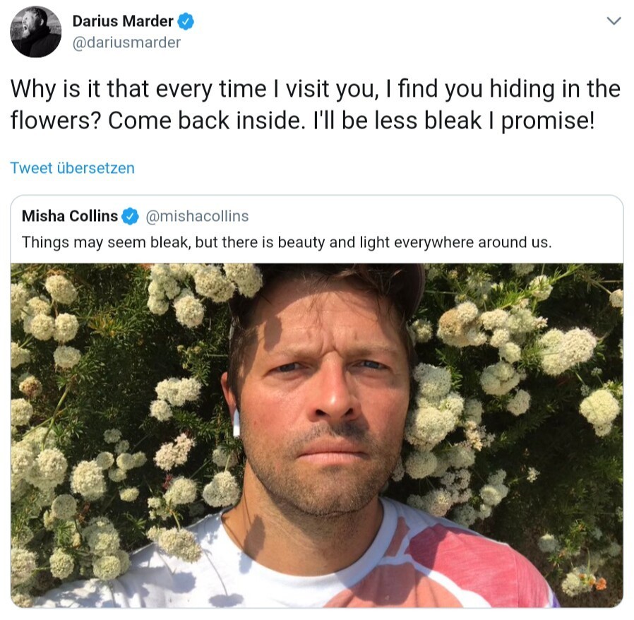 Misha Collins and his friendship with Darius... | Momma's Baby Girl