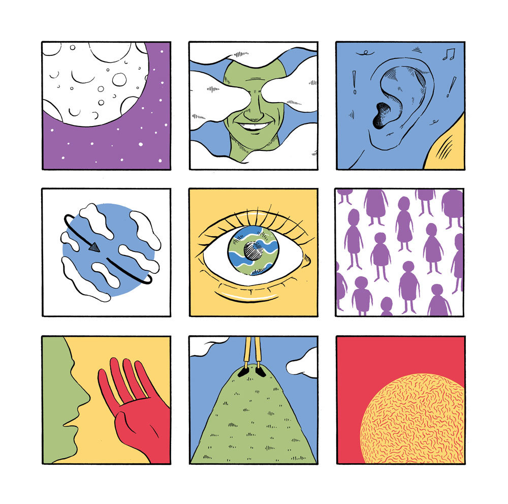 sadbazaar:  Some illustrations I made inspired by The Fool on the Hill.