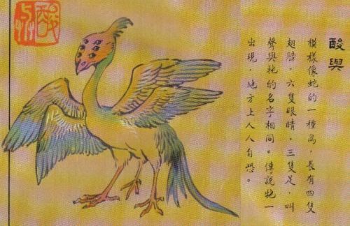 The Suanyu is a bird found in Chinese Bestiaries. The Suanyu is described as a bird with the body of