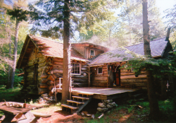 cabinporn:  Log cabin in the White Mountains
