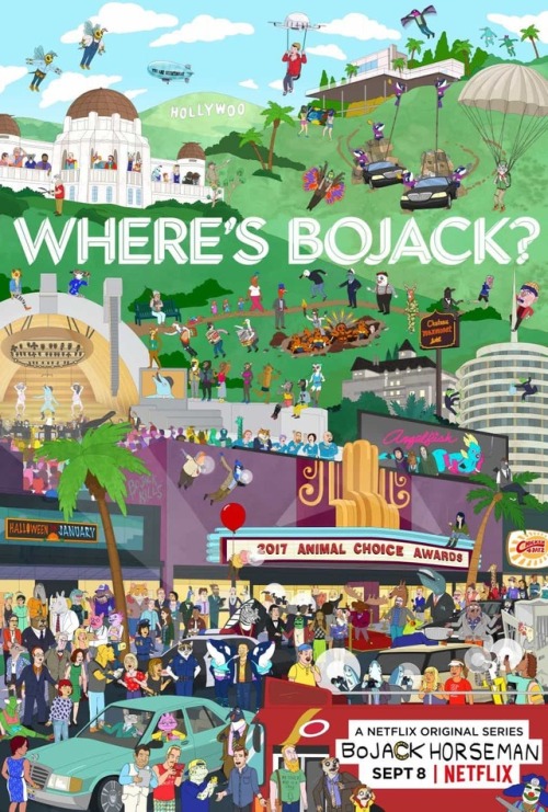 bojackhorsemannetflix: Posters of all seasons of Bojack Horseman.