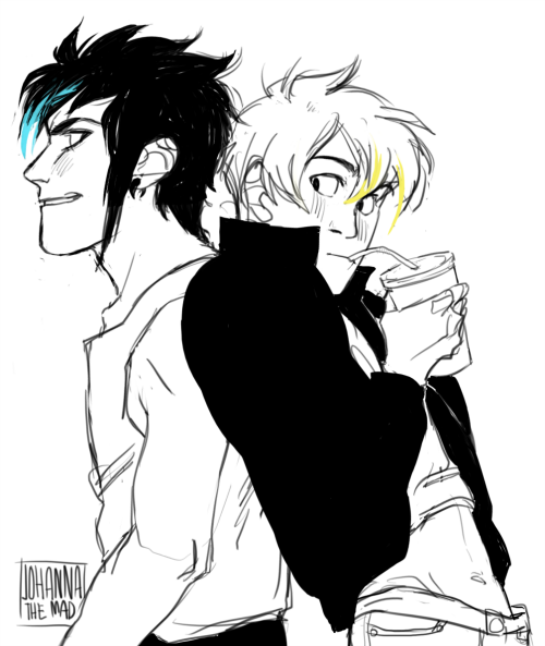 hamletmachine:  johannathemad:  read the latest updates and felt like drawing them Cain and Abel (from STARFIGHTER) belong to the flawless HamletMachine  This is so cute, what an awesome style!♥♥♥ Thank you! 