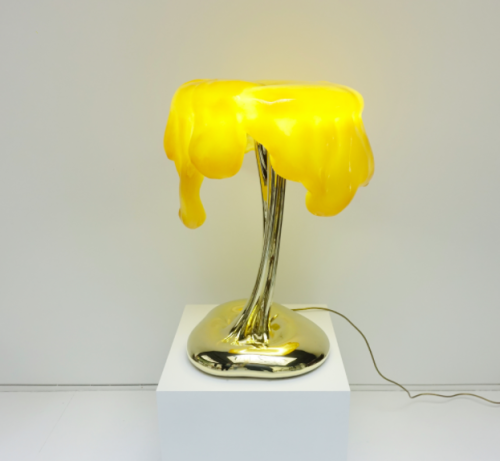 iamnotmyhistory: CésarExpansion Lamp, 1993Gold patinated bronze and expanded polyurethan 30 &