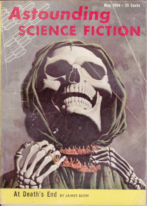 Astounding Science Fiction, May 1954.  Cover: Richard Van Dongen.