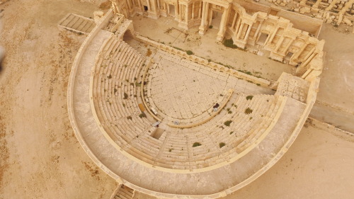 classicalmonuments:Theatre of PalmyraPalmyra (Tadmor), Syria2nd century CEThe second-century CE thea