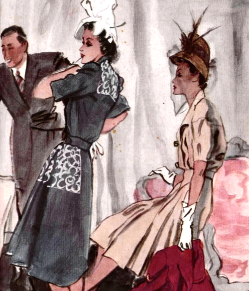 Latest Fashion Trends from Paris, 1944