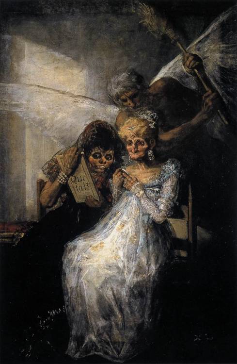 Time and the Old Women (c.1810) ~ by Francisco Goya.