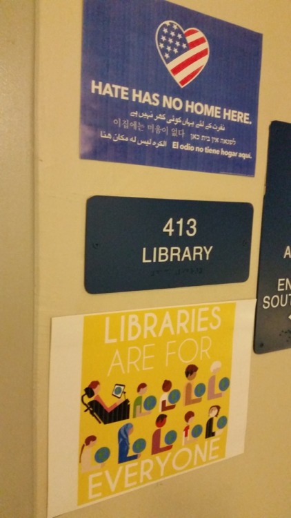 windycitylibrarian: My new library signage.