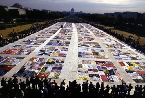 2headedsnake:AIDS Memorial Quilt of the Names Project Foundation displayed on the National Mall, DC.