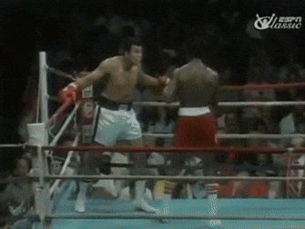 Muhammad Ali dodging 23 shots in 10 seconds.…and then….  TAUNTS his opponent!!Like I said, a real showman.  And a professor of “the sweet science”.