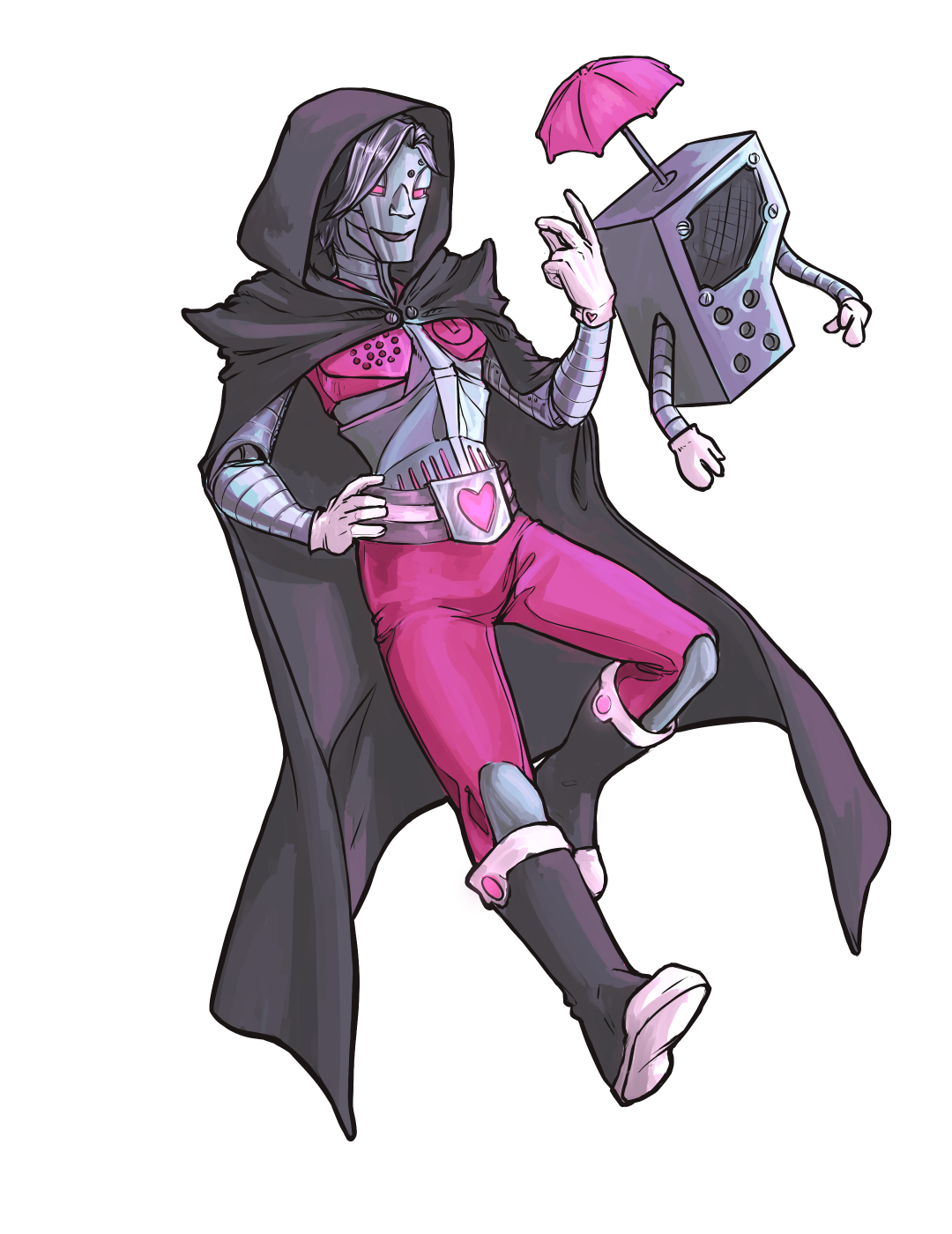 zeekappa:  Hexafusion meme ft. Genos from One Punch Man, Mettaton EX from Undertale