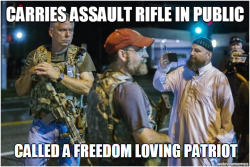 america-wakiewakie:  Oath Keepers Turn Up at Michael Brown Protests in Ferguson, Missouri This is called white privilege.  