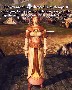 justicarrsamara:  pro-gay:  That one time Leliana wanted to take Morrigan ‘shopping' and
