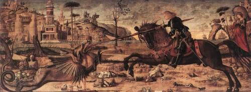 Saint George and the Dragon - Vittore Carpaccio1502tempera on panel141 cm × 360 cm (56 in × 140 in)S