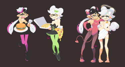 agentis-zephirum: 3drod: Every single Splatfest piece I made. Shame this tradition has come to an en