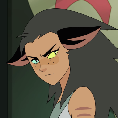 catra. with. her. hair. down.