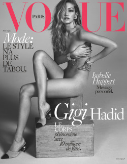 noegg100:  Vogue Paris March 2016  Gigi Hadid by Mert Alas and Marcus Piggott 