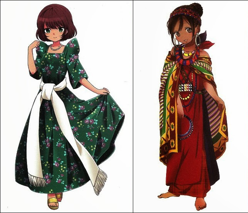  Traditional African attires (&lt;Sekai no MINZOKUISHO Zukan (世界の民族衣装図鑑)&gt; Japanese