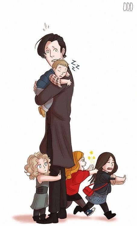 heckyadoctorwho:fuckyeahdoctorwho:by oddthesungodI can’t get over how cute baby Rory is.