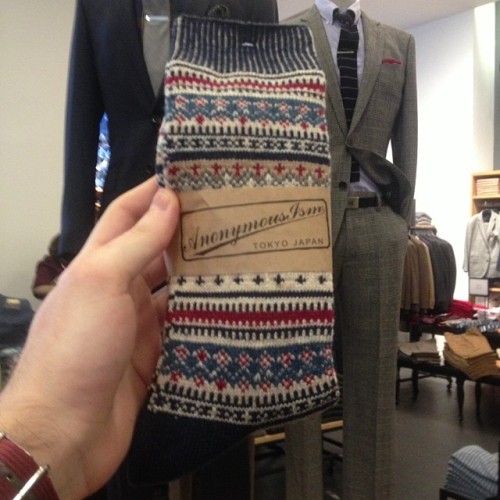 thetieguy:  Buying socks.  (at J.Crew)