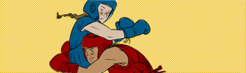 Highlights of Fight Date, the comic I submitted to @liliesanthology Volume 3: Golden Lily.It&rsquo;l