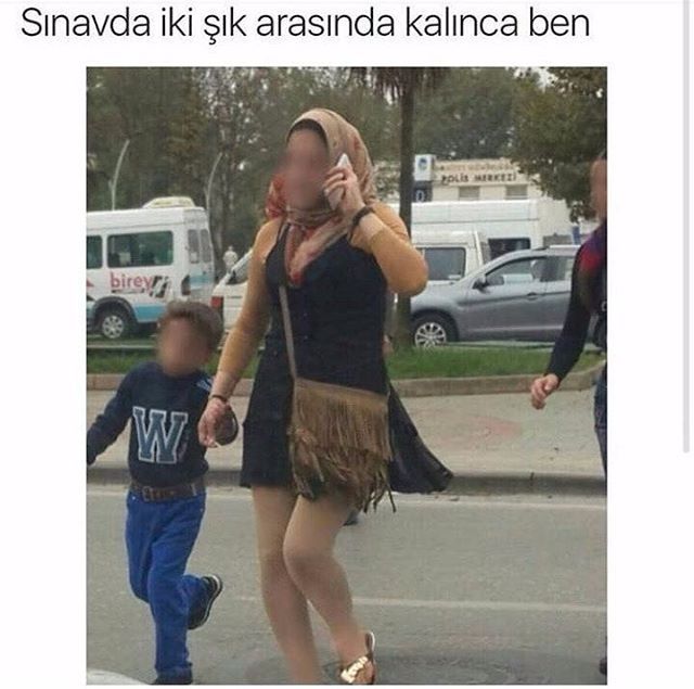 Sınavda iki şık arasında...