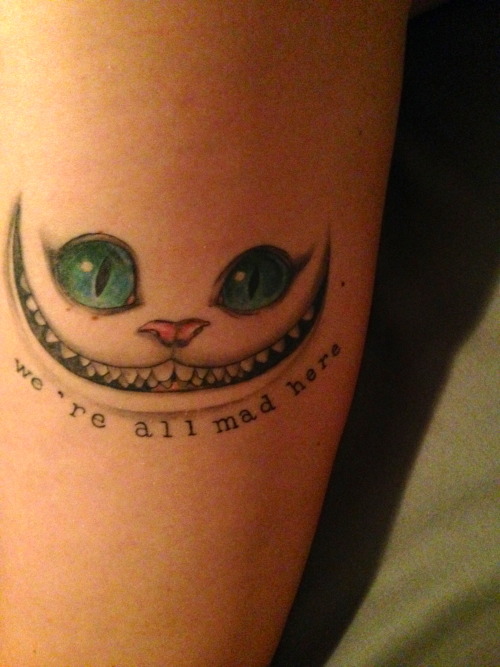 Alice and wonderland quote tattoo