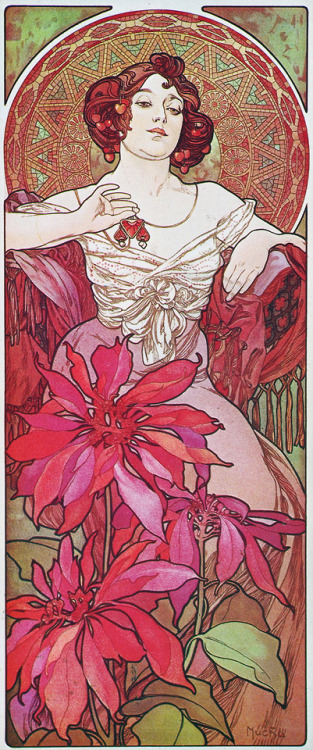 Le Rubis (Ruby) by Alphonse Mucha1900