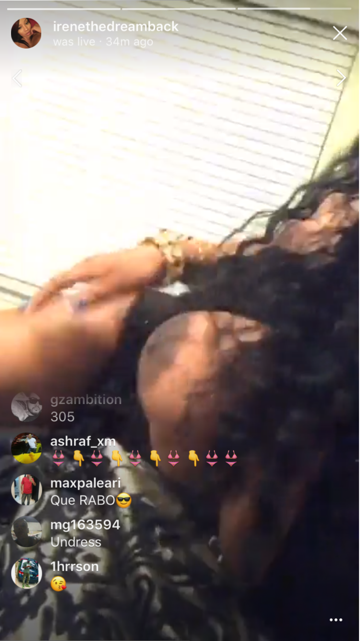 instagramnudez:  Just another typical night of Irene The Dreams tits popping out