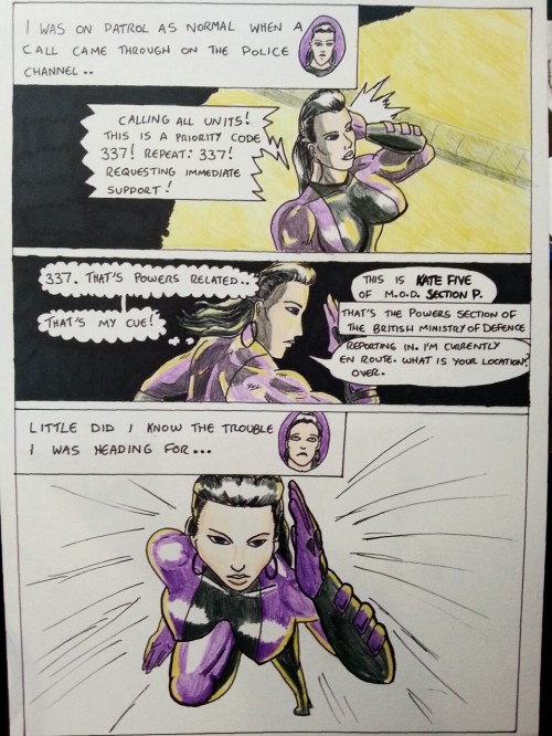 Sex Kate Five vs Symbiote comic Page 1  First pictures