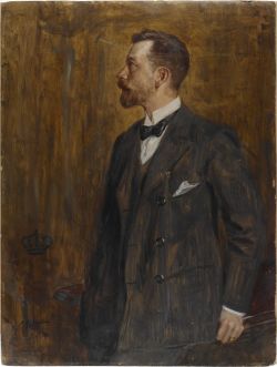 William Valentine Schevill (American, 1864-1951), Portrait of Prince Heinrich Hohenzollern. Oil on composition board, 113.7 x 85.7 cm. Busch-Reisinger Museum, Harvard University Art Museums.