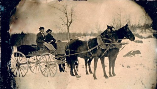 A Snowy Day in Westchester County, New York, 1860s