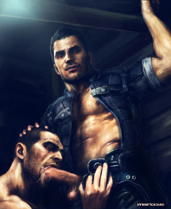 marccusworks:  That Alenko… they say he’s a real mouthful, but you’d have to ask shepard ;) 