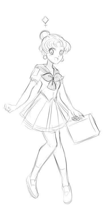 thesanityclause: Bored doodling, the Sailor Moon sequel we’ve all been waiting for. Chibiusa i