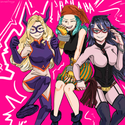 blamedorange:Lady heroes… on-duty and off-duty