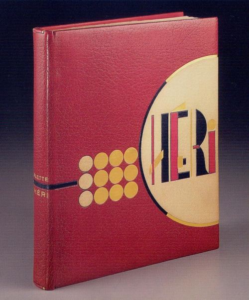 Cheri. Colette. 1925.A tour de force of the Art Deco style is the richly textured Cubist book bindin