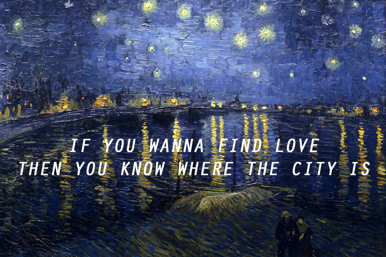 froggart:  Van Gogh, Starry Night Over the Rhone (1888) // The 1975, The City 