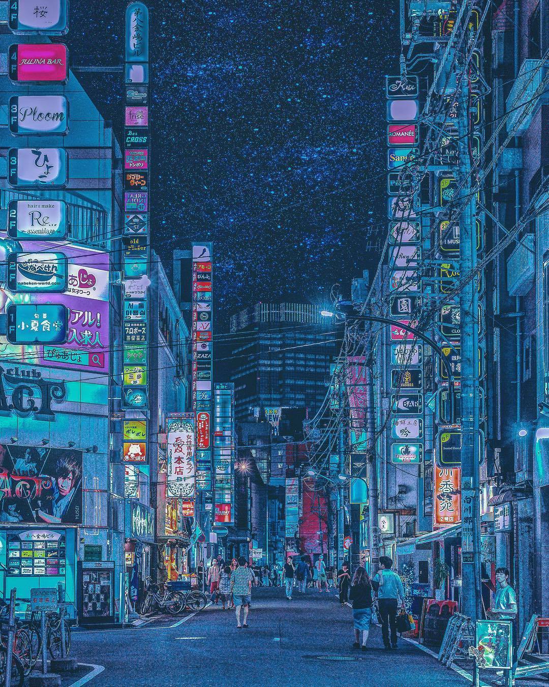 thedesigndome:  Tokyo’s Vibrant &amp; Raw Nightlife Caught On Camera by Yoshito