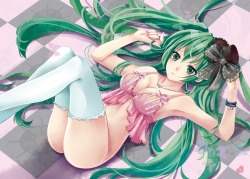 dai709:  初音ミクやルカ、ボーカロイドの二次元エロ画像