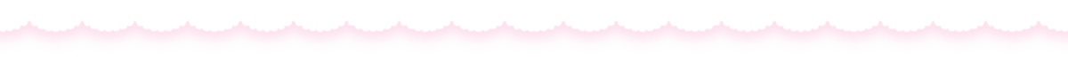 a divider made up of a pink outline of frilly lace. the outline is slightly blurred to look like it's glowing. 