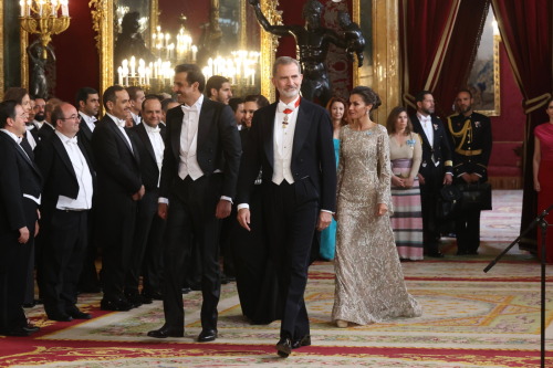 May 17, 2022: King Felipe and Queen Letizia offered a gala dinner to Sheikh Tamim bin Hamad Al Thani