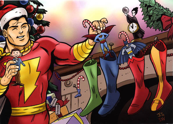 santa-the-first-avenger:  Happy Holidays from the DC Universe 