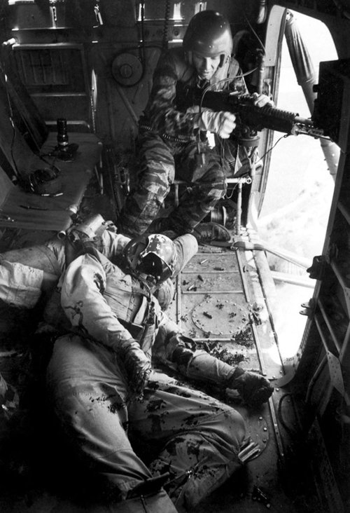 deltagreenofficial: LIFE magazine, 1965. Photographer Larry Burrows accompanied helicopter flight Ya