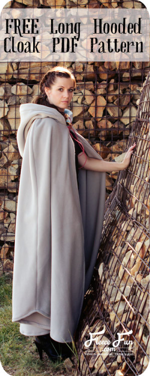 cosplaytutorial:Long Hooded Cloak Pattern {FREE}This long hooded cloak pattern is easy to follow and
