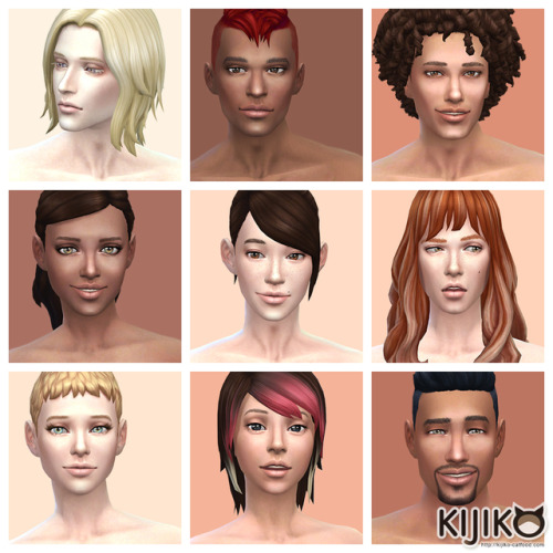 kijiko-sims:Updated Skin Tones Glow EditionSkin tones are now compatible with suntan and sunburn.Add